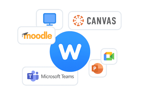 Wooclap integrates with Teams, Powerpoint, Google Meet, Moodle, and many more.